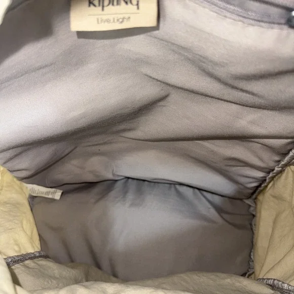 Kipling Seoul S‎ Backpack Almighty Beige No Monkey Lightweight Travel - Picture 4 of 9